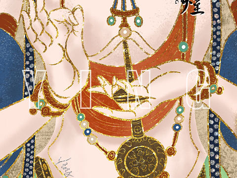 原创敦煌系列插画