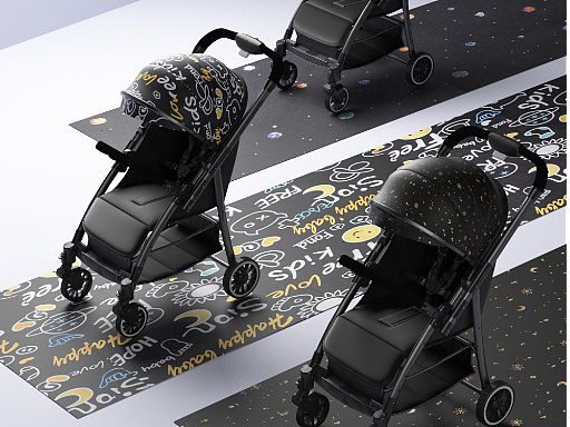 儿童推车建模渲染