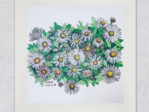 马克笔✘《野花也很美》（个人主页-ZNTk1MjA2MDQ=） - 绘画 - 站酷设计师SaBeL13原创素材 - 站酷ZCOOL