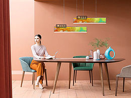 现代抽象油画瓷画灯