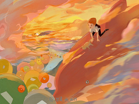 信件化为了云彩，撒在了天际