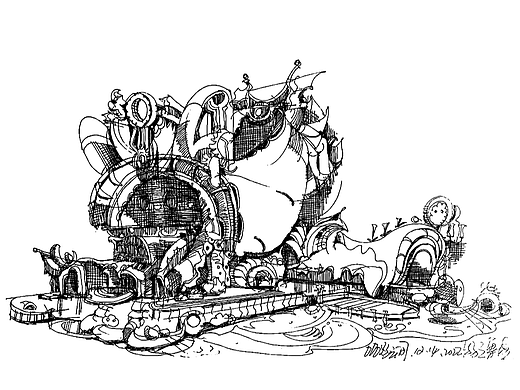 海船时代场景速写，关于游戏场景。