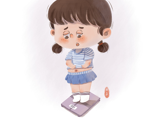 减肥二三事（个人主页-ZNjg4MDU1MzI=） - 儿童插画 - 站酷设计师是南星呀原创素材 - 站酷ZCOOL