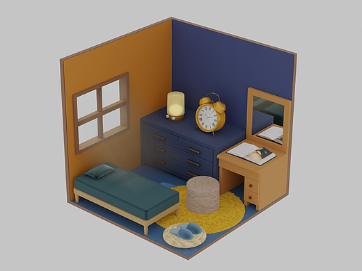 三疯模法学习课堂第一期学员-柠檬派派Dolphin场景作业（个人主页-ZNTkyNzg0ODA=） - 场景 - 站酷设计师张三疯Meow原创素材 - 站酷ZCOOL