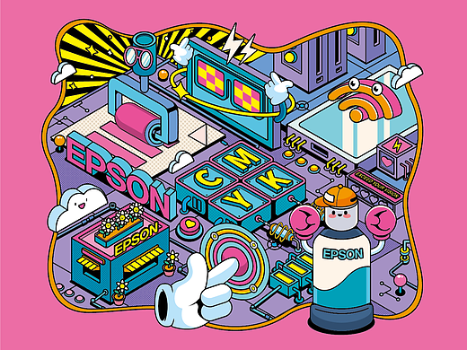 爱普生机身贴纸设计