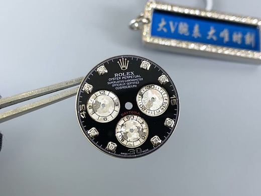 大v腕表 彩虹迪定制盘面，真钻刻度彩虹迪定制盘面！