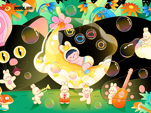 Babycare品牌标识创意延展设计大赛-童年造梦师-童梦奇境