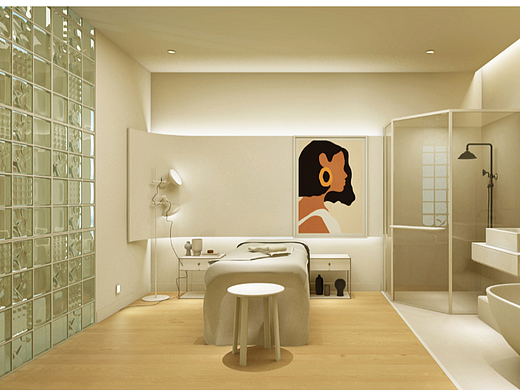 原木简约风皮肤管理设计（个人主页-ZNjE2NDY0MzY=） - 商业空间设计 - 站酷设计师白盐设计原创素材 - 站酷ZCOOL