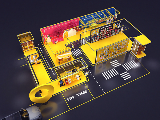 如棋快闪店3D设计效果图