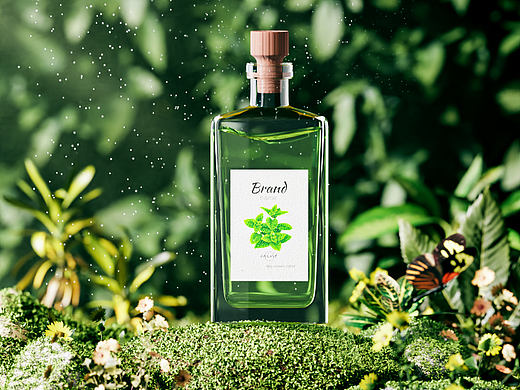 blender草地香水场景