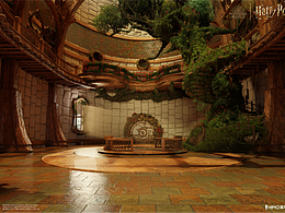 3D場(chǎng)景-哈利波特公共休息室