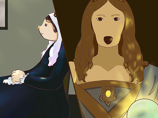 《假如寵物擬人化》（個人主頁-ZNjU2Njg0NDQ=） - 藝術(shù)插畫 - 站酷設(shè)計師空白future原創(chuàng)素材 - 站酷ZCOOL