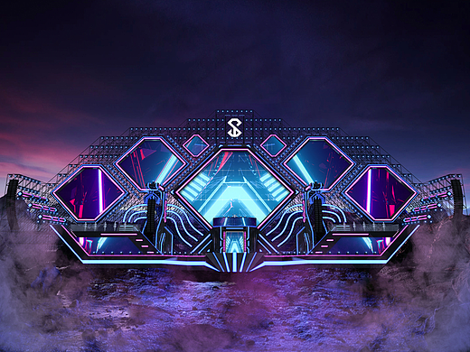 《Stargates》电音节/音乐节舞台设计