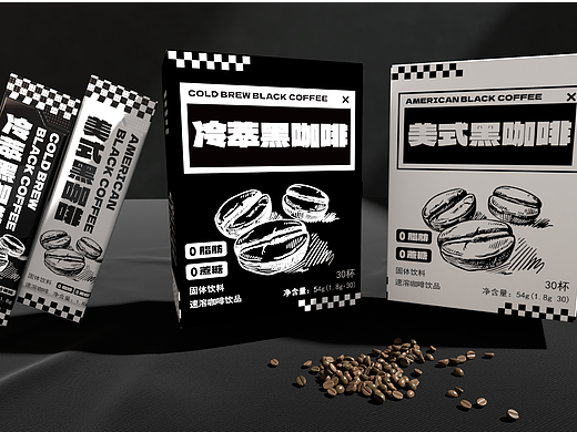 冷萃黑咖啡包装设计