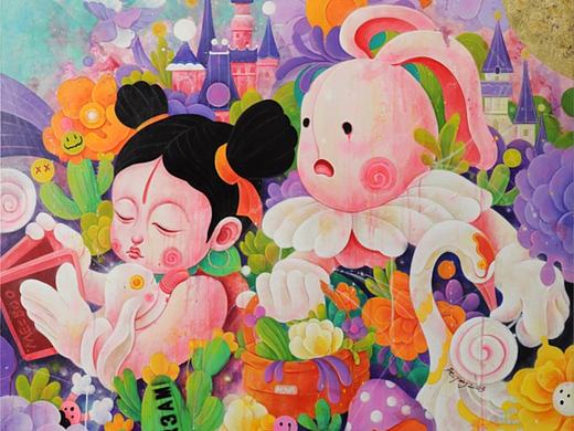 纯手绘作品《窃书贼》