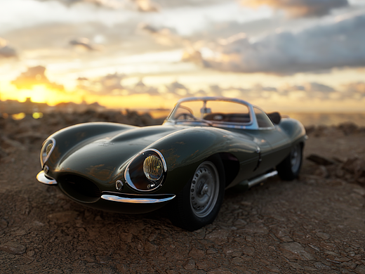 1957 JAGUAR XKSS（個(gè)人主頁(yè)-ZNjc4MTUxNTI=） - 機(jī)械/交通 - 站酷設(shè)計(jì)師BenPyl原創(chuàng)素材 - 站酷ZCOOL