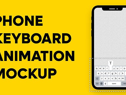 AE模板|创意高级APP手机输入法键盘打字动效动画