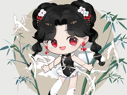Q版角色插图
