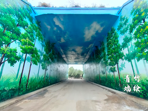 大型墙绘,迷你森林墙绘