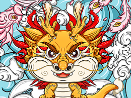 龍躍云浮 2024龍年款插畫 （年更選手）