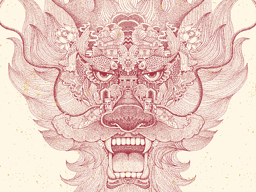 2024龙年图腾、龙年海报设计、龙年邮票设计