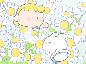 插画 夏日洋甘菊