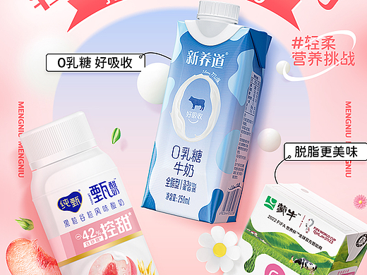 蒙牛牛奶 - 12月日常页面