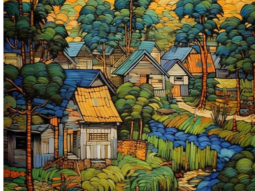 城市之美，梵高笔下的绚烂印象