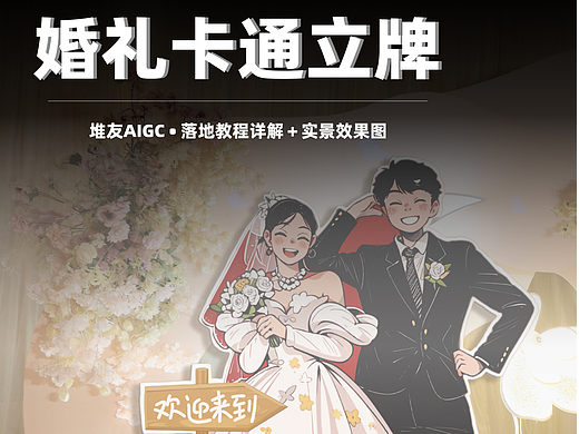 快看啊!我用AIGC“稿定”闺蜜婚礼~