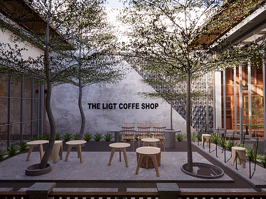 咖啡店设计渲染效果图