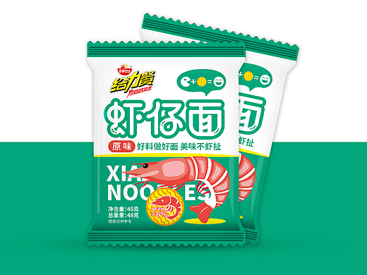 包装 包装设计 虾仔面包装设计 食品包装设计