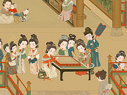 用可爱的方式打开《汉宫春晓图》
