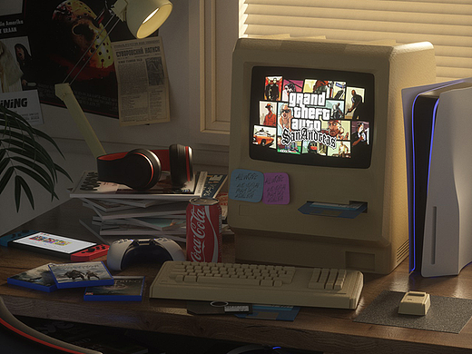 C4D 桌面场景 一些奇思妙想