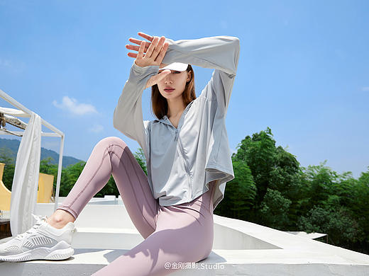 不一样防晒衣拍摄