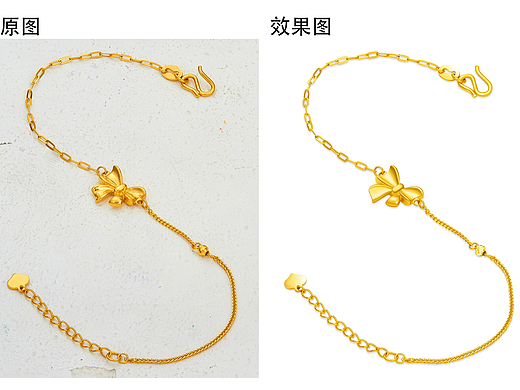 黄金手链修图