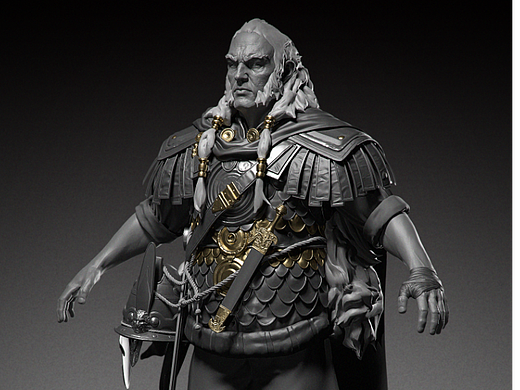 AboutCG游戏角色线下培训班第十二期 学员作品男性角色