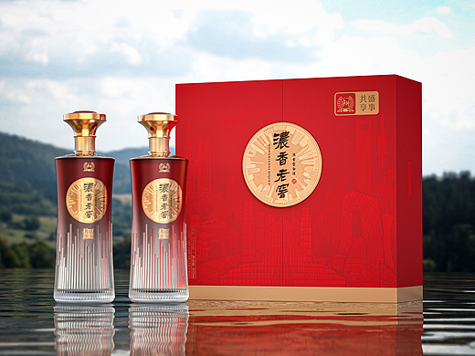 酒包装设计·泸州老窖-盛世共享 白酒包装 酒瓶设计