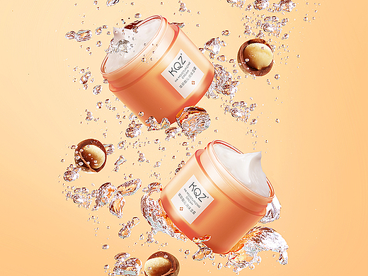 kqz-美妆产品静物场景摄影白底拍摄精修图