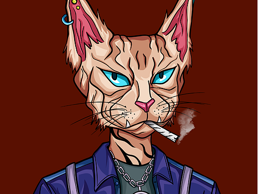 潮酷猫拟人NFT