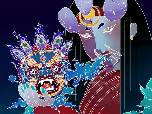 儺（個人主頁-ZNjY5NjY3MzI=） - 藝術(shù)插畫 - 站酷設(shè)計師誒喲喂41原創(chuàng)素材 - 站酷ZCOOL