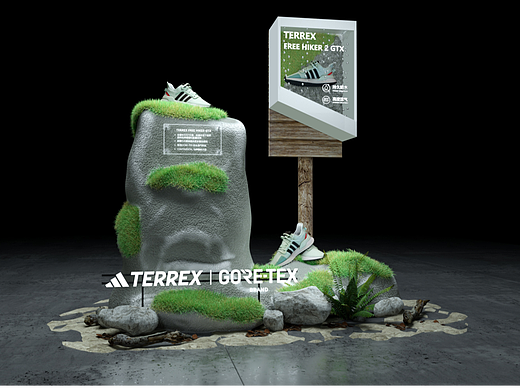 一组鞋品小DP展具定制