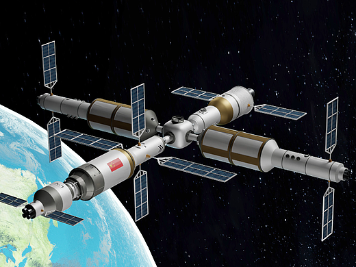 【Blender/产品展示】小型空间站展示——茫茫太空