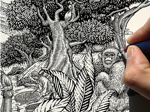 包装插画-版画风-2022上半年集合