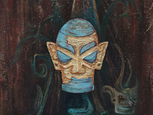 《国宝有话说》文物系列插画-《三星堆》