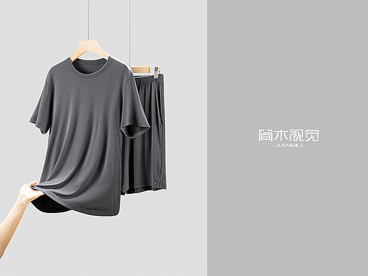 男士T恤摄影丨简木视觉 × 短袖T恤上衣服饰静物拍摄