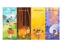 好未来套图插画《小阿噗日记书签》