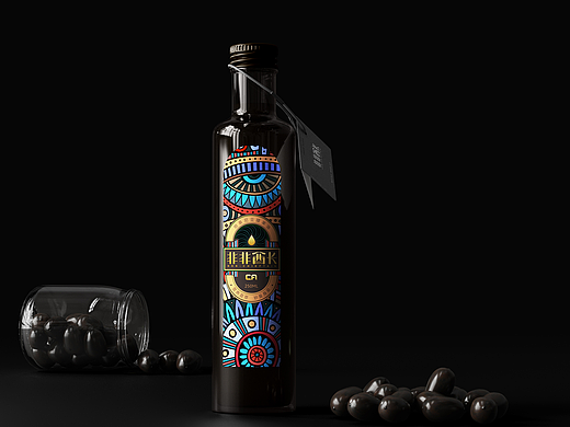 非洲品牌非非酋长油包装设计