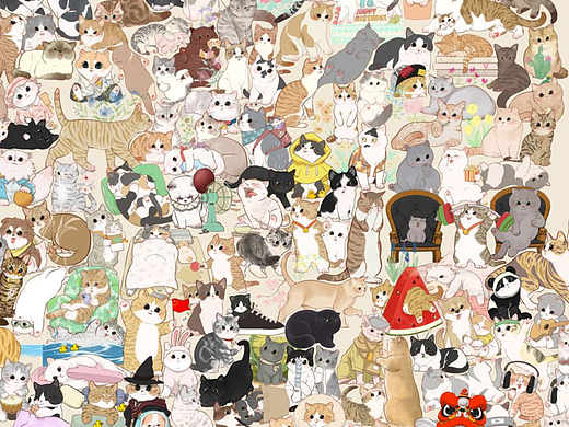 画猫的1250天记录!