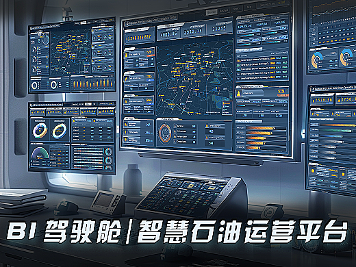 BI 驾驶舱/智慧石油/数据可视化/监控平台