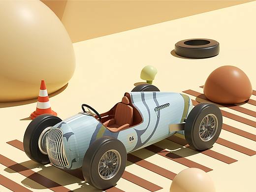 电商详情页 | 玩具赛车X蓝牙耳机 | 视觉精选*2